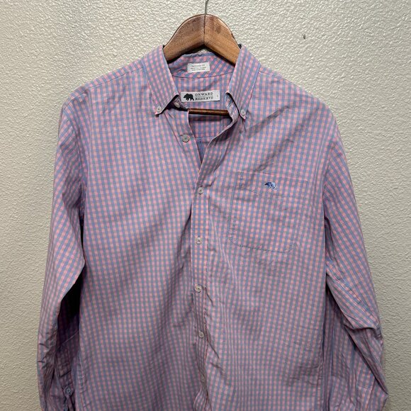Onward Reserve Other - Onward Reserve Tailored Fit Pink/Blue Plaid Long Sleeve Oxford Button Down L